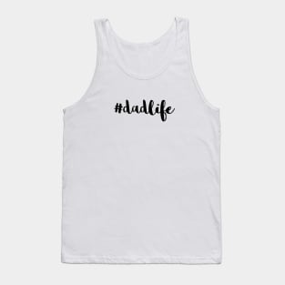 #DadLife Black Typography Tank Top